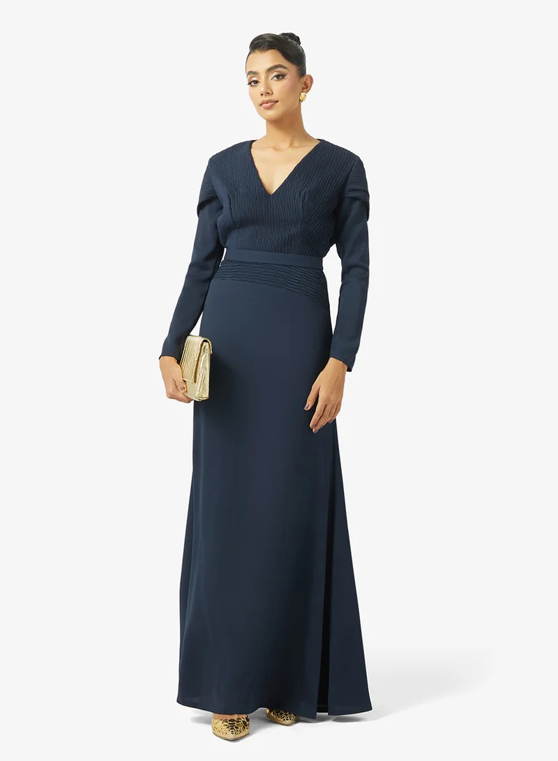 Iyra  V-Neck Tiered Dress for Women | Best Price UAE